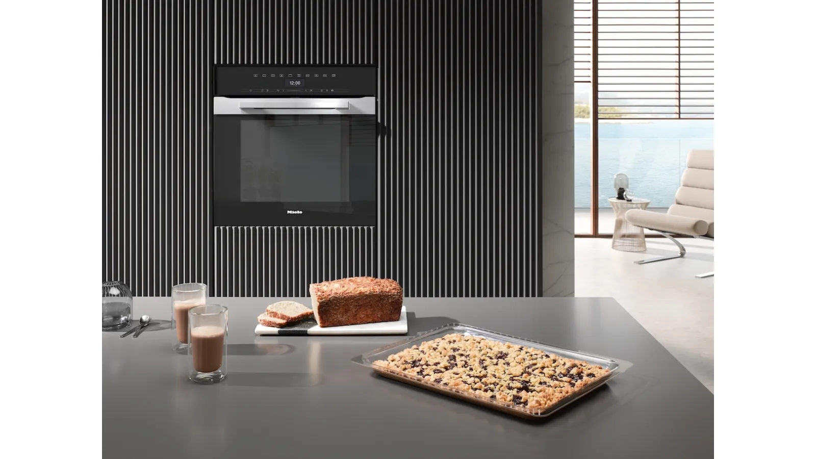 Forno H7464BP con sonda termometrica ed illuminazione Led di Miele