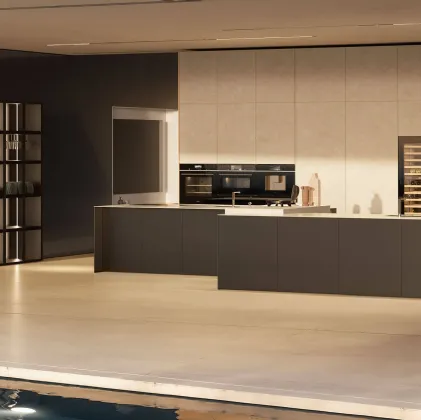 Cucina Design Aspen con isola di Doimo Cucine