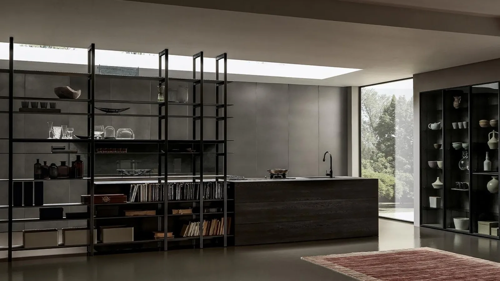 Cucina Design con isola Blade 02 di Modulnova