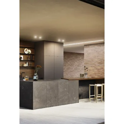 Cucina Design con penisola D23 KS 001 di Doimo Cucine