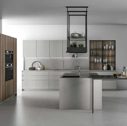 Cucina Design con isola Aspen 001 di Doimo Cucine