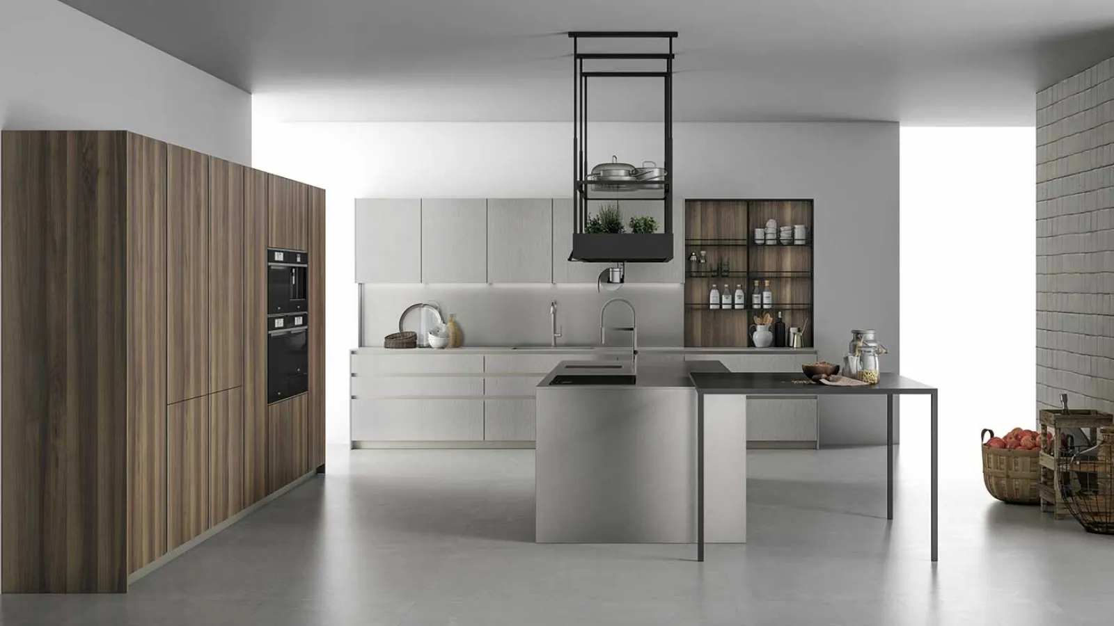 Cucina Design con isola Aspen 001 di Doimo Cucine