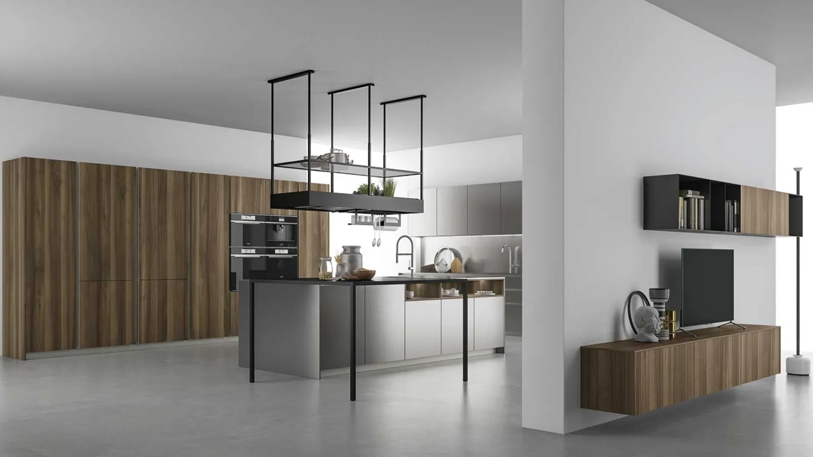 Cucina Design con isola Aspen 001 di Doimo Cucine