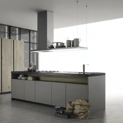 Cucina Design con isola Aspen composizione 2 di Doimo Cucine