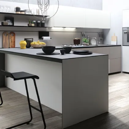 Cucina Design Forma Mentis con anta Angel Skin di Valcucine