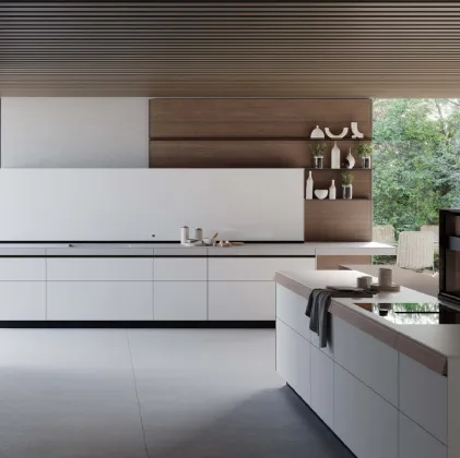 Cucina Design Genius Loci Vitrum Opaco Bianco Nuvola di Valcucine