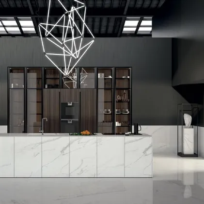 Cucina Design con isola in gres MK1 1 di Nova Cucina