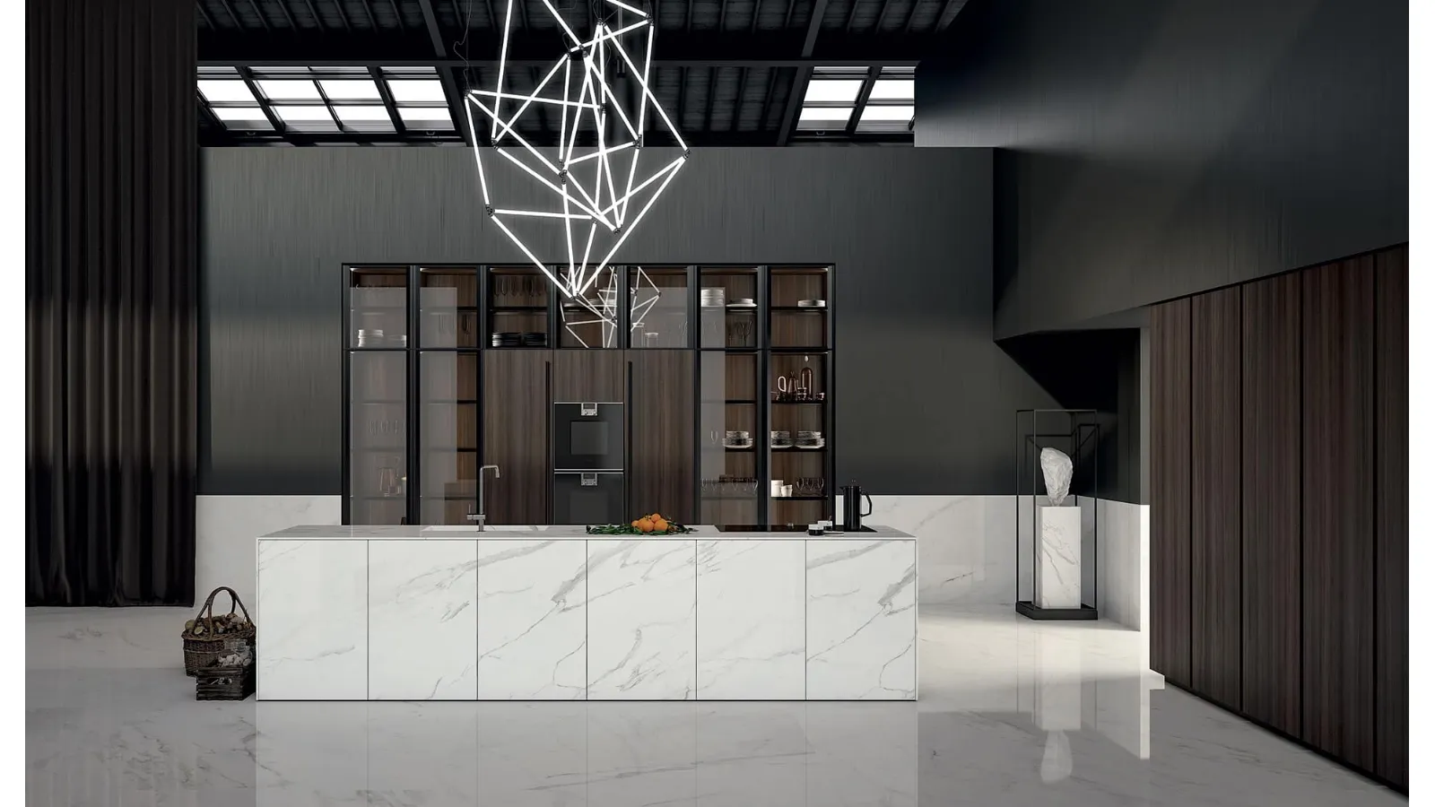 Cucina Design con isola in gres MK1 1 di Nova Cucina