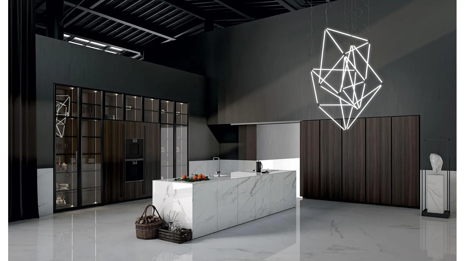 Cucina Design con isola in gres MK1 1 di Nova Cucina