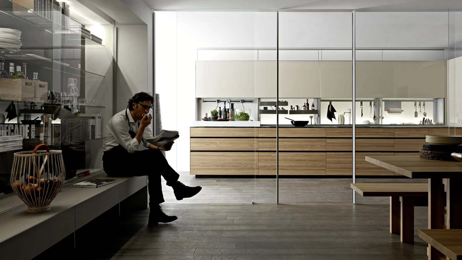 Cucina Design in linea Artematica Olmo Tattile di Valcucine