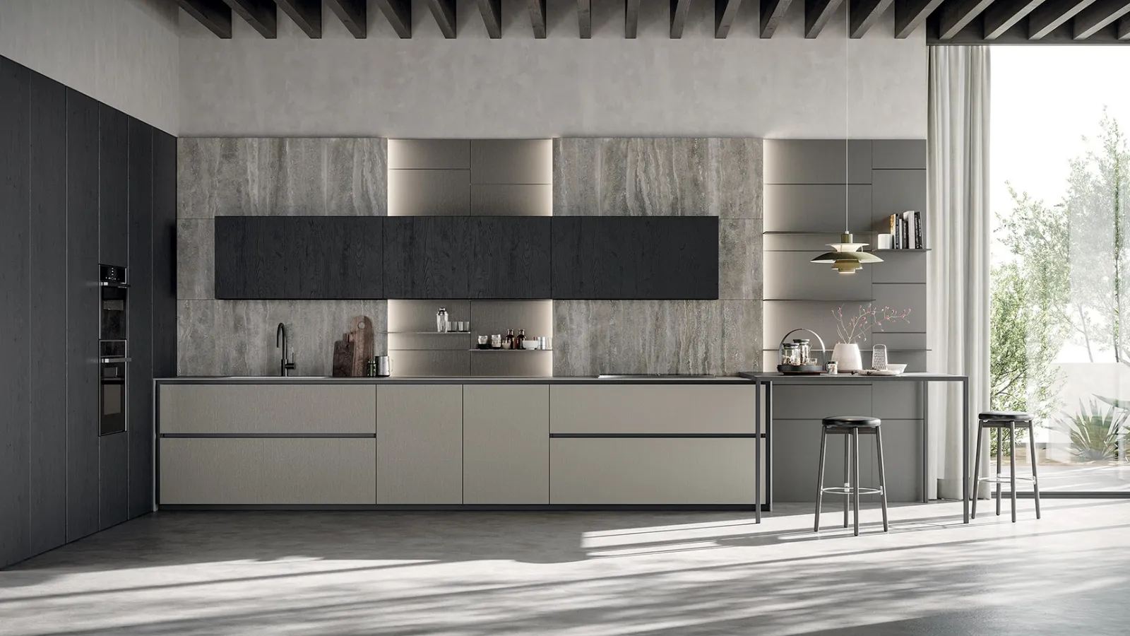 Cucina Design angolare Axis 01 di Zampieri Cucine