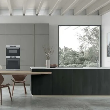 Cucina Moderna con penisola Metropolis v15 di Stosa